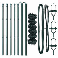 Recinzione a maglie con posti Verde 0.4 x 10 m Acciaio 3351066