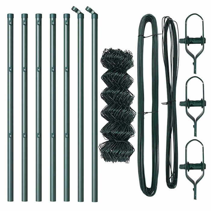 Recinzione a maglie con posti Verde 0.4 x 10 m Acciaio 3351066