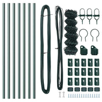 Recinzione a maglie con posti Verde 0.4 x 10 m Acciaio 3351066