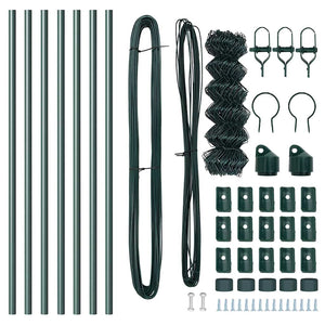 Recinzione a maglie con posti Verde 0.4 x 10 m Acciaio 3351066