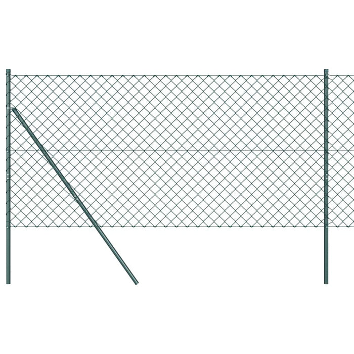 Recinzione a maglie con posti Verde 1.4 x 10 m Acciaio 3351079