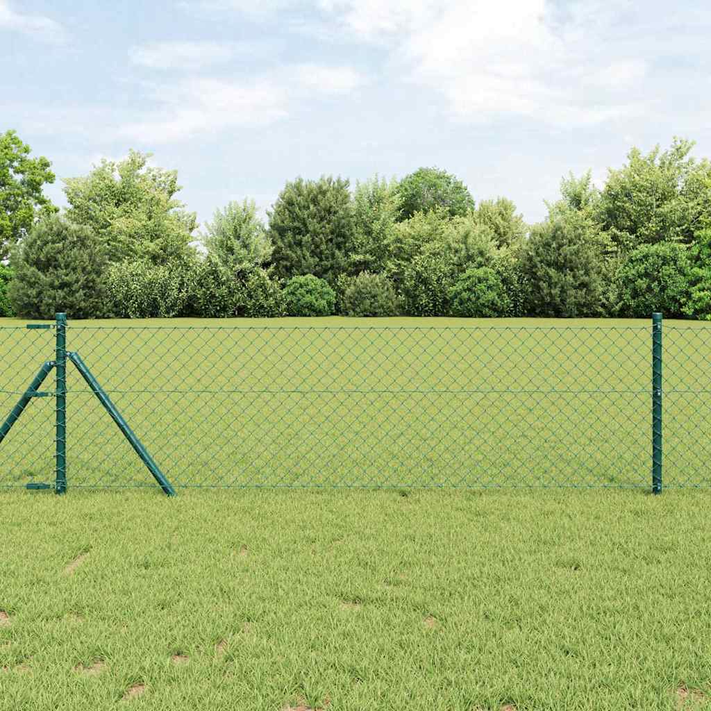 Recinzione a maglie con posti Verde 0.4 x 25 m Acciaio 3351082
