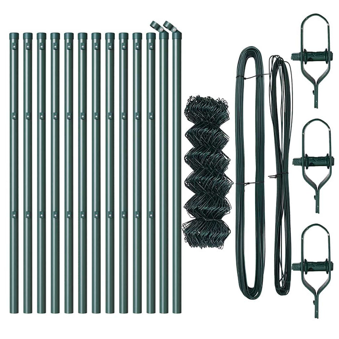 Recinzione a maglie con posti Verde 0.4 x 25 m Acciaio 3351082