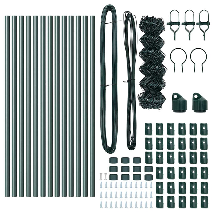 Recinzione a maglie con posti Verde 0.4 x 25 m Acciaio 3351082