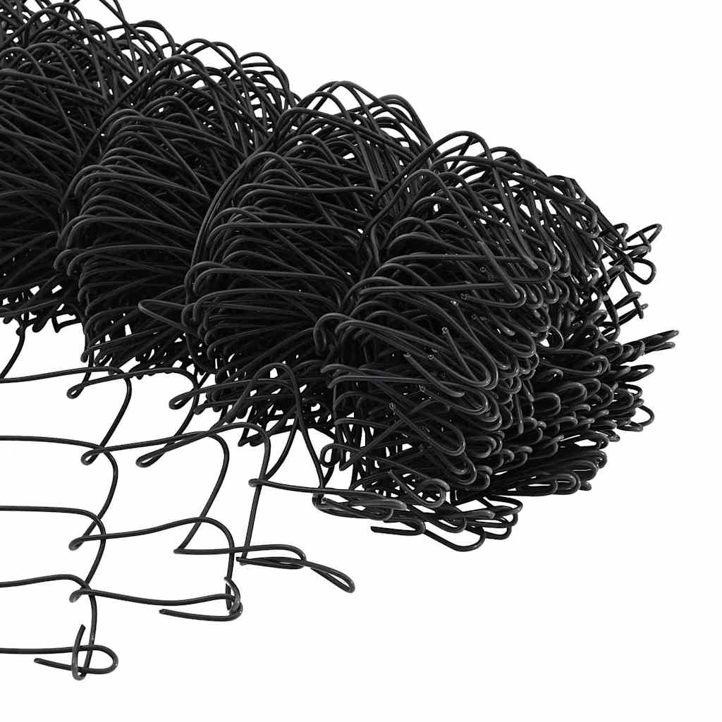 Recinzione a maglie con posti Grigio 1 x 10 m Acciaio 3351097