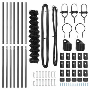 Recinzione a maglie con posti Grigio 1 x 10 m Acciaio 3351097