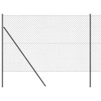 Recinzione a maglie con posti Grigio 1.6 x 10 m Acciaio 3351101
