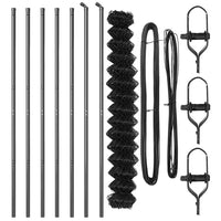 Recinzione a maglie con posti Grigio 1.6 x 10 m Acciaio 3351101