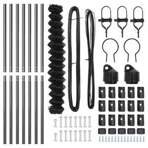 Recinzione a maglie con posti Grigio 1.6 x 10 m Acciaio 3351101