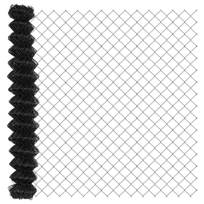 Recinzione a maglie con posti Grigio 1.6 x 10 m Acciaio 3351101