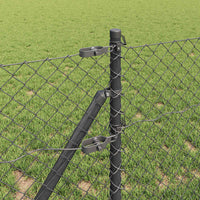 Recinzione a maglie con posti Grigio 0.4 x 25 m Acciaio 3351110