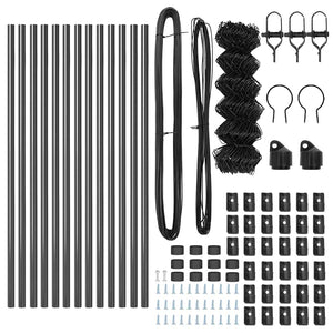 Recinzione a maglie con posti Grigio 0.4 x 25 m Acciaio 3351110