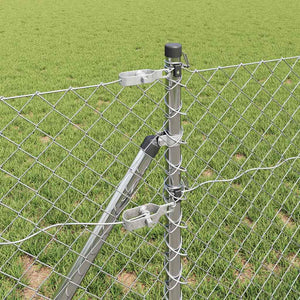 Recinzione a maglie con posti Argento 0.6 x 25 m Acciaio 3351139