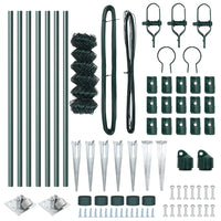 Recinzione a maglie con posti Verde 0.6 x 10 m Acciaio 3351147