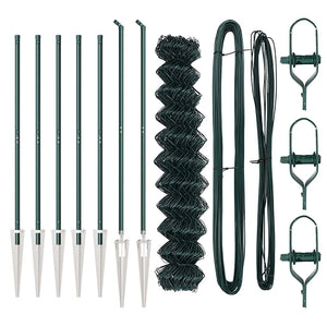 Recinzione a maglie con posti Verde 1.2 x 10 m Acciaio 3351150