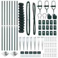 Recinzione a maglie con posti Verde 1.2 x 10 m Acciaio 3351150