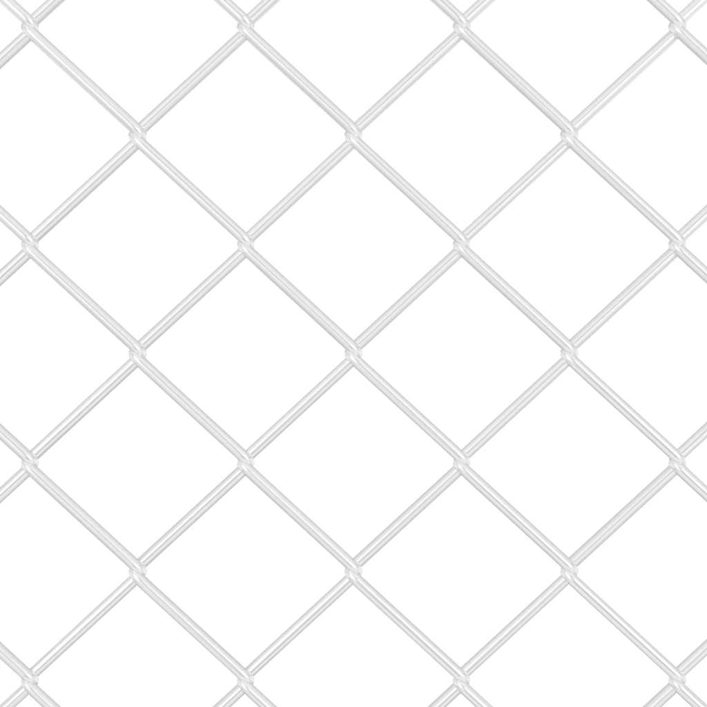 Set di pali del recinto Argento 25 x 0.4 m Acciaio zincato 3351221