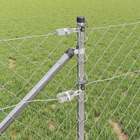 Recinzione a maglie con posti Argento 0.8 x 25 m Acciaio 3351223