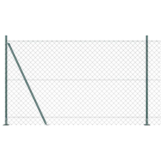 Set di pali del recinto Argento 10 x 1.5 m Acciaio zincato 3351240