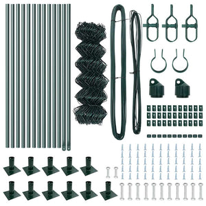 Recinzione a maglie con posti Verde 0.6 x 25 m Acciaio 3351243