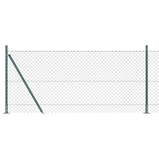 Recinzione a maglie con posti Verde 0.8 x 25 m Acciaio 3351244