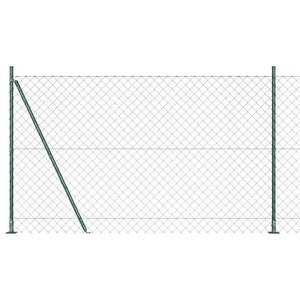 Recinzione a maglie con posti Verde 1.5 x 25 m Acciaio 3351252