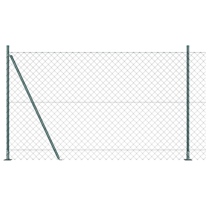 Recinzione a maglie con posti Verde 1.5 x 25 m Acciaio 3351252