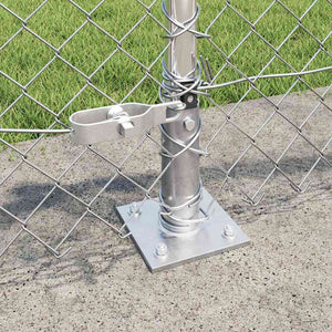 Recinzione a maglie con posti Argento 0.4 x 25 m Acciaio 3351298