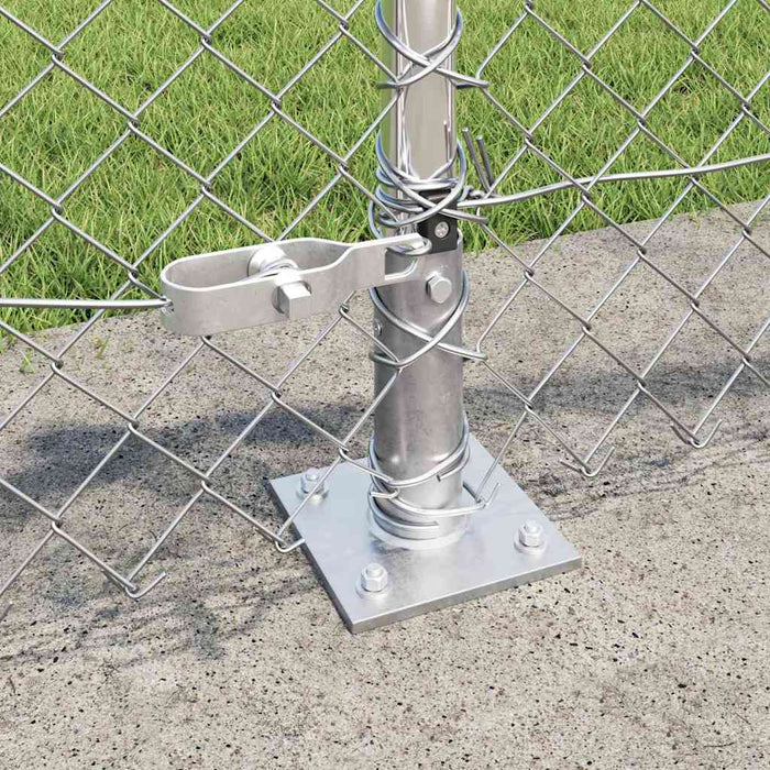 Recinzione a maglie con posti Argento 0.4 x 25 m Acciaio 3351298