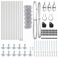 Recinzione a maglie con posti Argento 0.4 x 25 m Acciaio 3351298