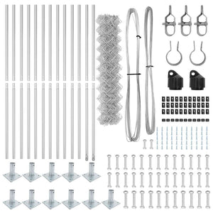 Recinzione a maglie con posti Argento 0.8 x 25 m Acciaio 3351303