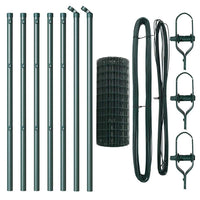 Recinzione con pali. Verde 0.4 x 10 m Acciaio 3350271