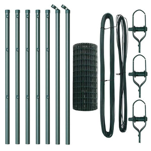 Recinzione con pali. Verde 0.4 x 10 m Acciaio 3350271
