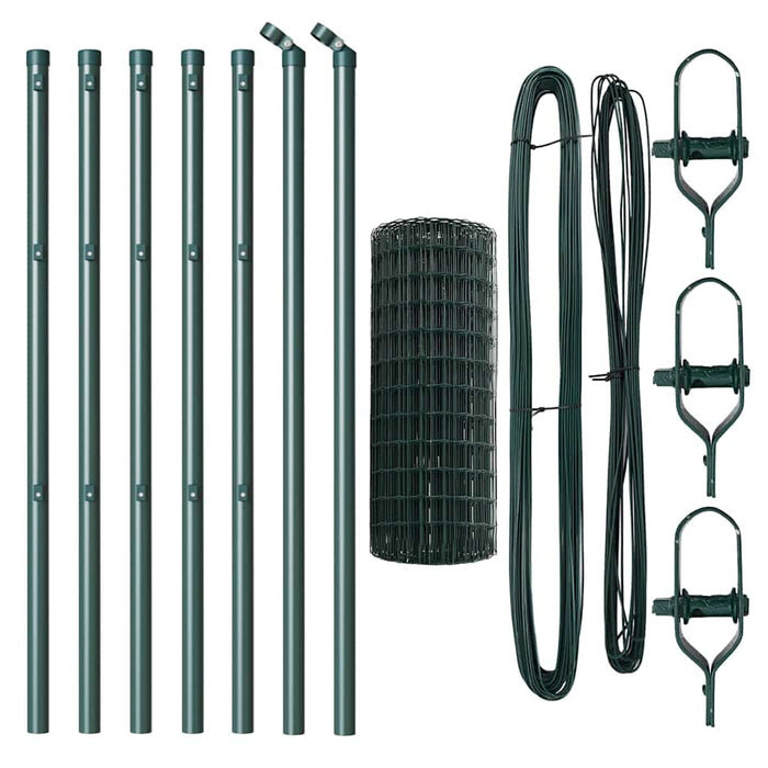Recinzione con pali. Verde 0.4 x 10 m Acciaio 3350271