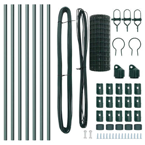 Recinzione con pali. Verde 0.4 x 10 m Acciaio 3350271