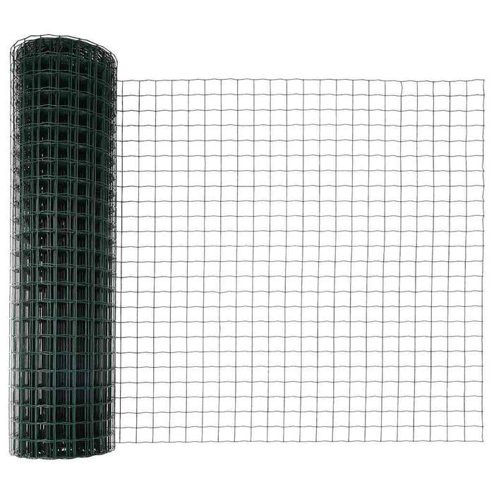 Recinzione con pali. Verde 1.2 x 10 m Acciaio 3350275