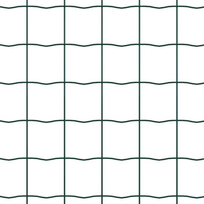 Recinzione con pali. Verde 1.5 x 10 m Acciaio 3350277