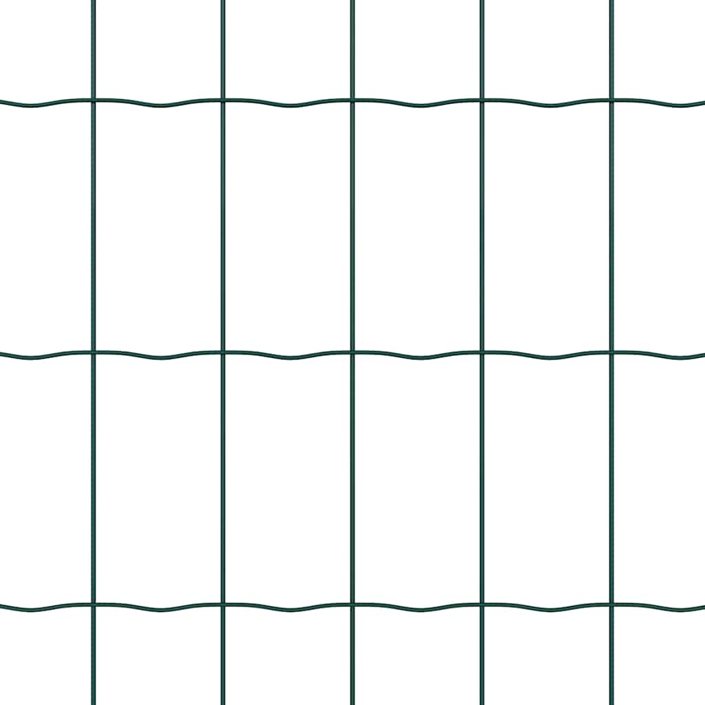 Recinzione con pali. Verde 0.8 x 10 m Acciaio 3350289