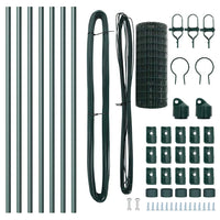 Recinzione con pali. Verde 0.8 x 10 m Acciaio 3350289