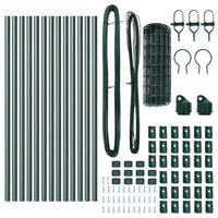 Recinzione con pali. Verde 0.8 x 25 m Acciaio 3350318