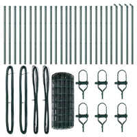 Recinzione con pali. Verde 0.4 x 50 m Acciaio 3350340