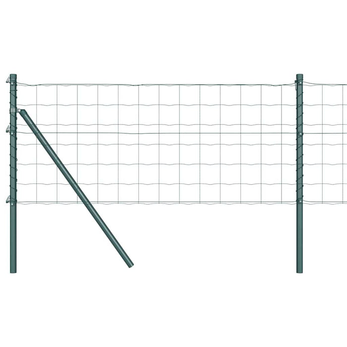Recinzione con pali. Verde 0.6 x 50 m Acciaio 3350345