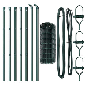 Recinzione con pali. Verde 0.4 x 10 m Acciaio 3350346