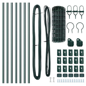 Recinzione con pali. Verde 0.4 x 10 m Acciaio 3350346