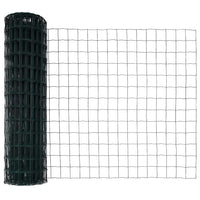 Recinzione con pali. Verde 1 x 10 m Acciaio 3350349