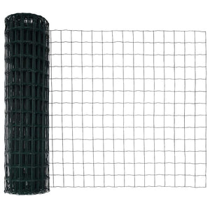 Recinzione con pali. Verde 1 x 10 m Acciaio 3350349