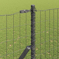 Recinzione con pali. Grigio 1.6 x 10 m Acciaio 3350384