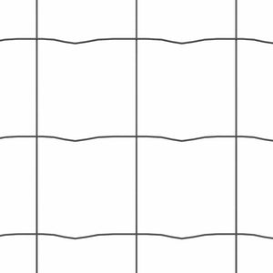 Recinzione con pali. Grigio 0.8 x 25 m Acciaio 3350423