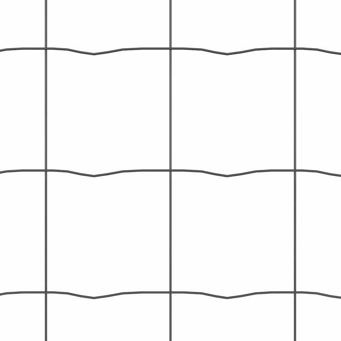 Recinzione con pali. Grigio 0.8 x 25 m Acciaio 3350423