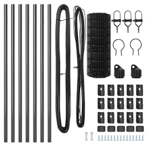 Recinzione con pali. Grigio 0.4 x 10 m Acciaio 3350436